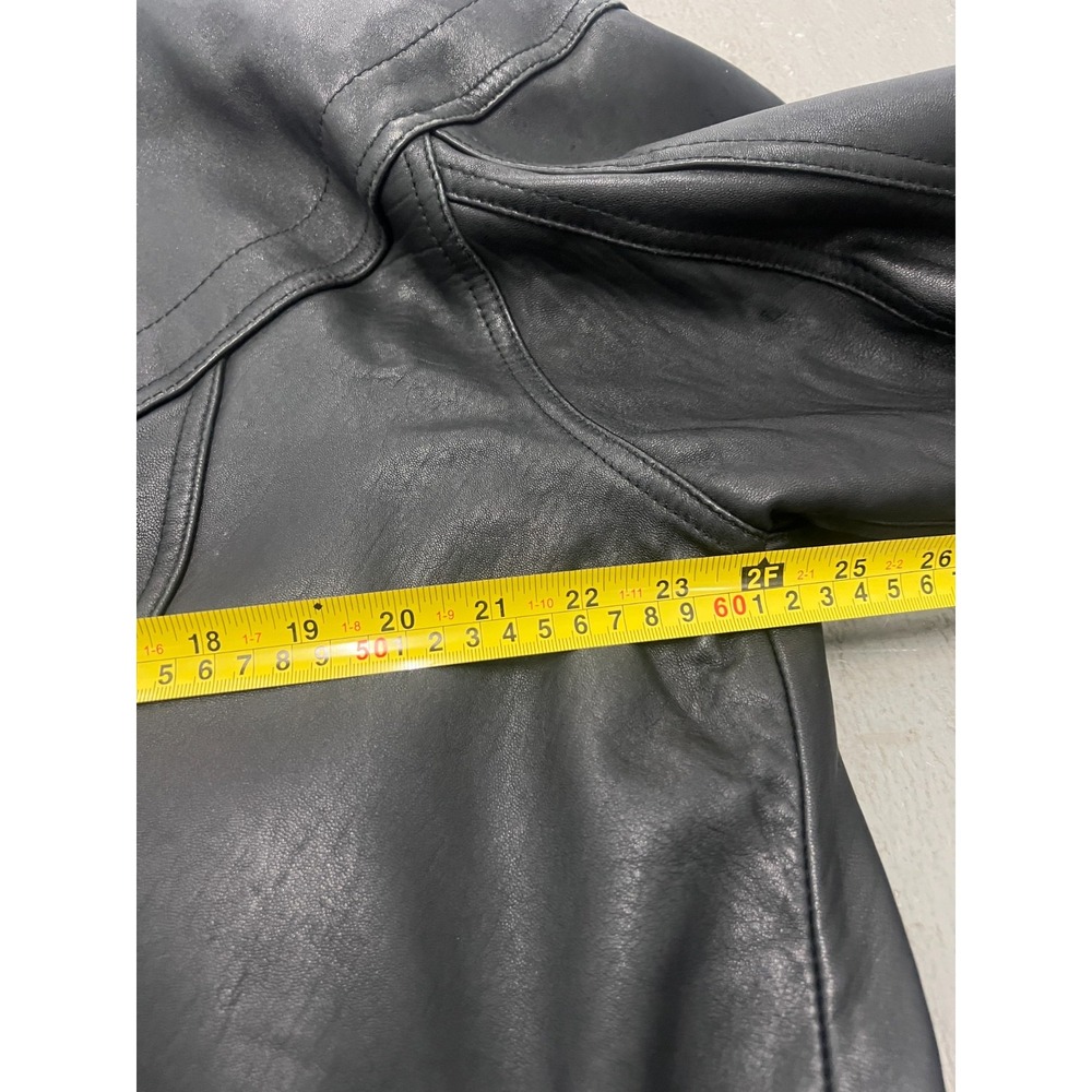 Vintage Mirage Geniune Leather Bomber Jacket Men's Black Made in Korea - Medium - Picture 13 of 13